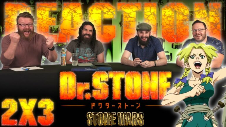 Dr. Stone 2x3 Reaction